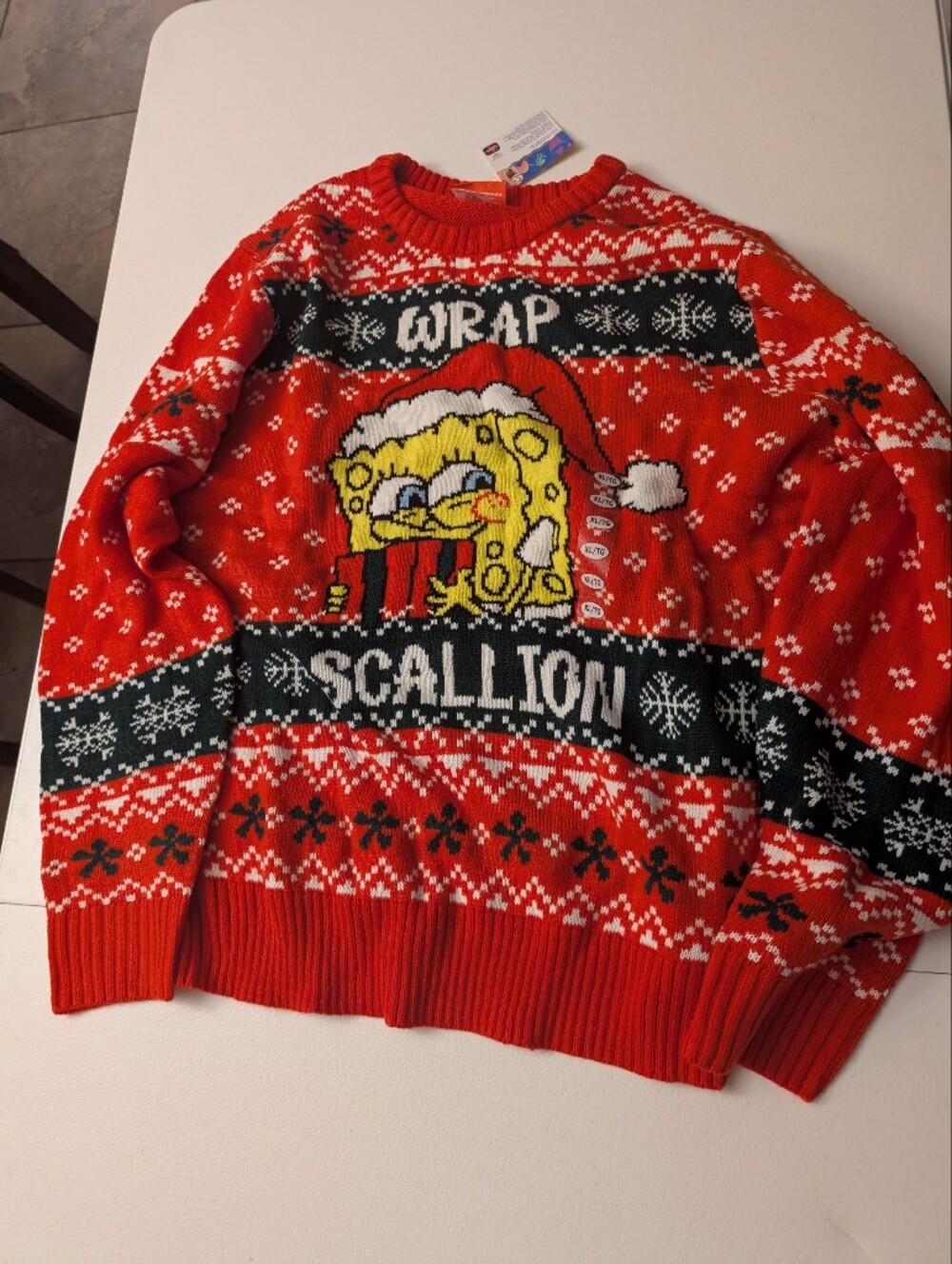 Brand New SpongeBob SquarePants Themed Ugly Christmas Sweater